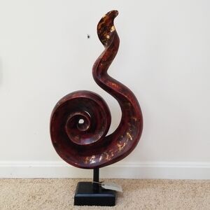 New! PIER 1 IMPORTS Albasia Wood Spiral Structure